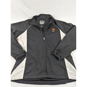 Under Armour Performance Golf Women's Jacket White Black Full Zip Oak Tree Large